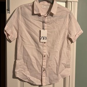 Boy’s Zara pink short sleeve shirt size 11-12